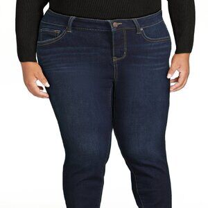 USED Time and Tru Women's Plus Size Skinny Jeans, Size 24